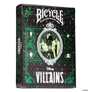 BICYCLE DISNEY VILLAINS GREEN PLAYING CARDS